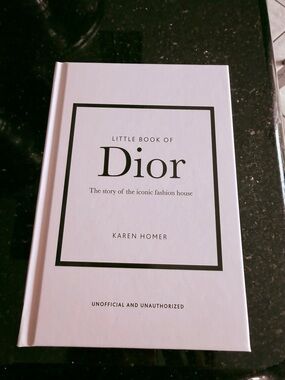 Dior White Hardcover with Black Text